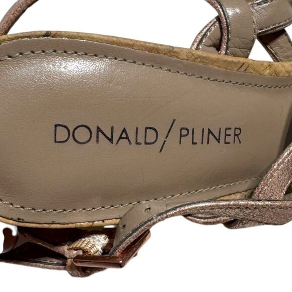 Donald J. Pliner Jooli Pink Metallic Sandals Size 9 - Picture 4 of 8